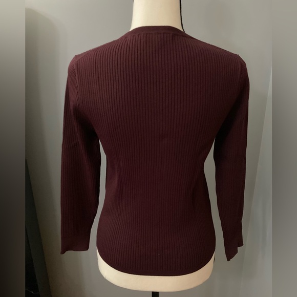 J. Crew Ribbed 3/4 Length Sleeve Shirt - Picture 2 of 10